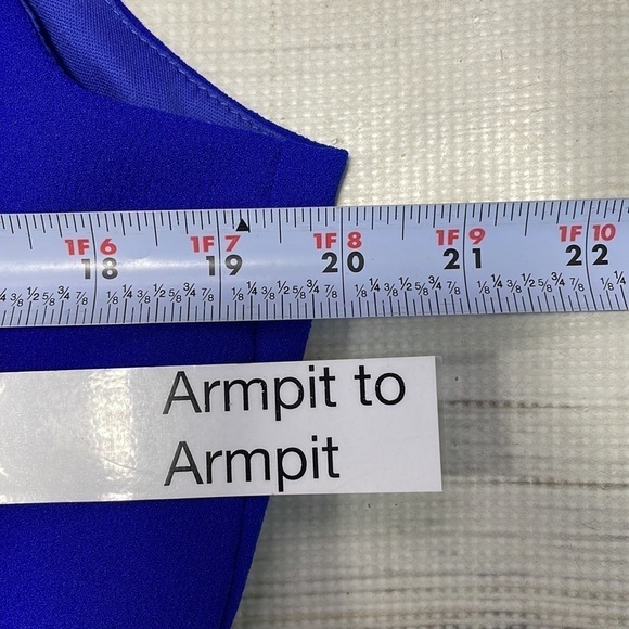 Miss Cristina Dress Cobalt Blue Sleeveless Midi Size 3XL - Picture 9 of 13